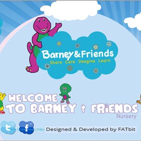 Best Web Design & Development Showcases: Barney and Friends-  Designed & Developed by FATbit